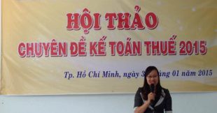 Hội thảo kế toán thuế tháng 1 năm 2015