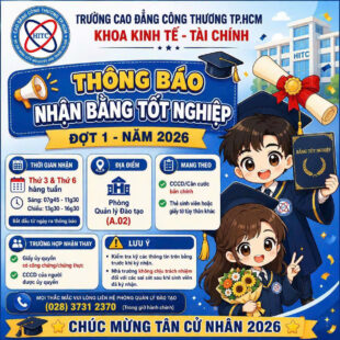 THÔNG BÁO NHẬN BẰNG TỐT NGHIỆP ĐỢT 1 – NĂM 2026